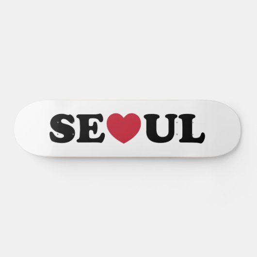Skateboard Séoul Love Heart (Horz)