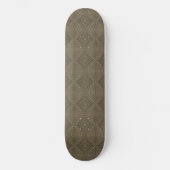 Skateboard Sepia Tone Hypnotique Diamant Moderne Pop Art (Recto)
