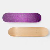 Skateboard Séquin de Parties scintillant violet Disco Old Sch (Horz)