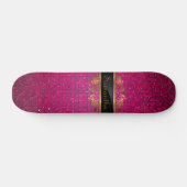 Skateboard Séquin Parties scintillant rose Disco Glitz Mini S (Horz)