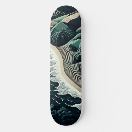 Skateboard Serene Shores (Recto)