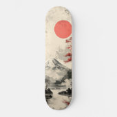 Skateboard Serene Sunset Over Mount Fuji (Recto)