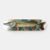 Skateboard Série Aquarelle : Brochet (Horz)