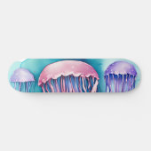 Skateboard Série Aquarelle : Méduse (Horz)