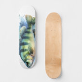 Skateboard Série Aquarelle : Perche (Recto)