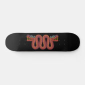 Skateboard serpent à deux têtes aztèque (Horz)