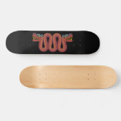 Skateboard serpent à deux têtes aztèque (Horz)