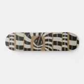 Skateboard Serpent Abstrait rayé (Horz)