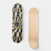 Skateboard Serpent Abstrait rayé (Recto)