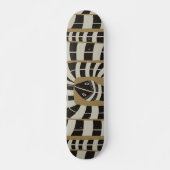 Skateboard Serpent Abstrait rayé (Devant)