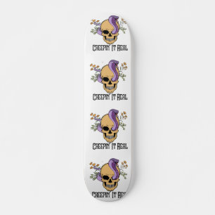 Skateboard Serpent crâne déplaisant - Amateurs d'Halloween