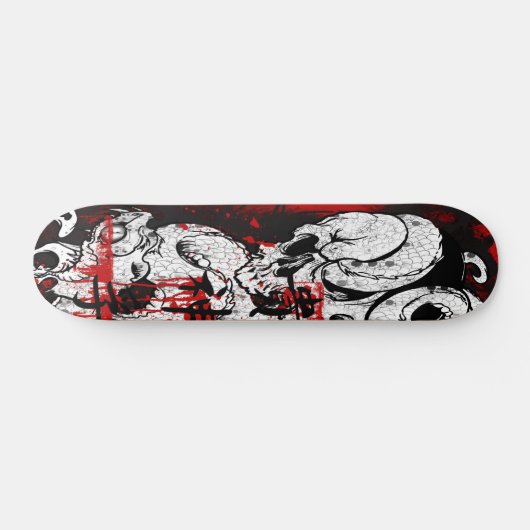 Skateboard serpent de crâne (Horz)