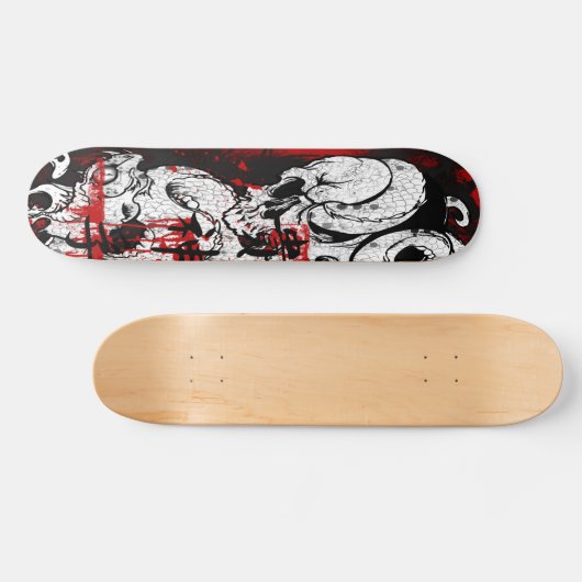 Skateboard serpent de crâne (Horz)