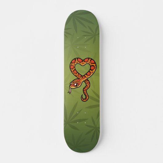 Skateboard Serpent de dessin animé (Devant)