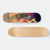 Skateboard Serpent et flammes (Horz)