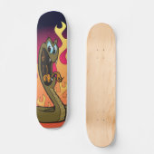 Skateboard Serpent et flammes (Recto)