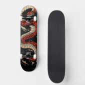 Skateboard Serpent rouge (Recto)