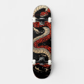 Skateboard Serpent rouge (Recto)