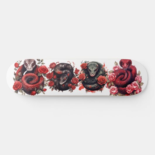 Skateboard Serpent rouge (Horz)