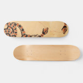 Skateboard Serpent rouge et noir (Horz)