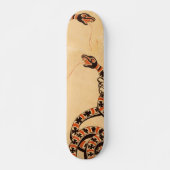 Skateboard Serpent rouge et noir (Devant)