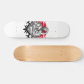 Skateboard Serpent rouge noir (Horz)