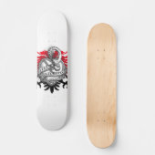 Skateboard Serpent rouge noir (Recto)