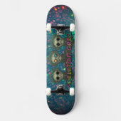 Skateboard Serviette de plage équipage squelette (Recto)