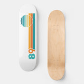 Skateboard Serviette de plage Retro Sunset 89 (Recto)
