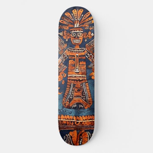 Skateboard Set Azteken Style mexico Mittelamer. (Recto)