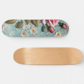 Skateboard Shabby Chic Roses Rose et dentelle (Horz)
