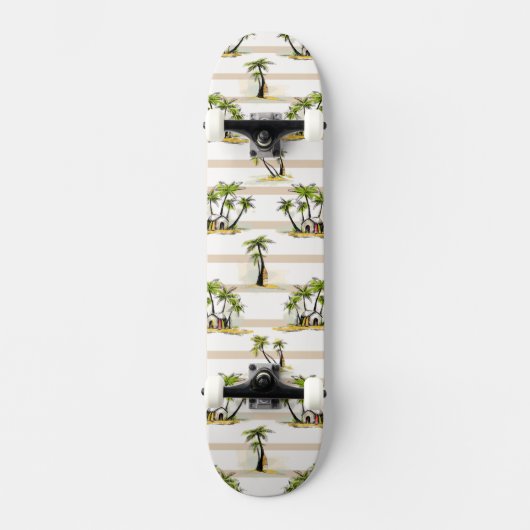 Skateboard Shack tropical et paumes (Recto)