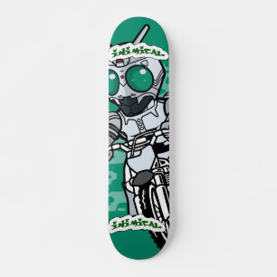 Skateboard Shadow MotoCross Rider