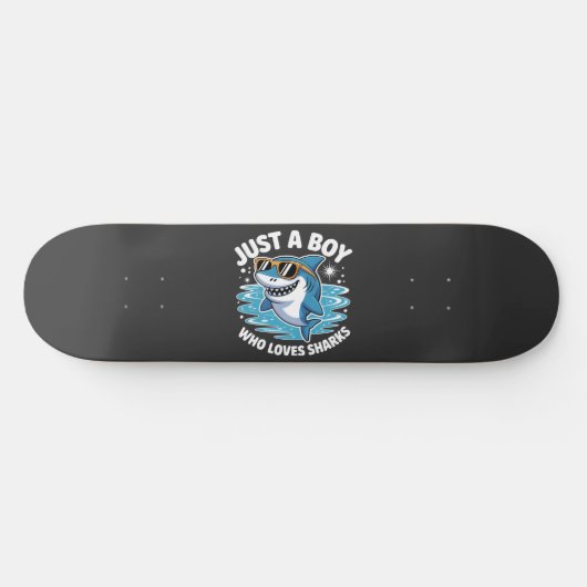 Skateboard Shark Funny Quote  (Horz)