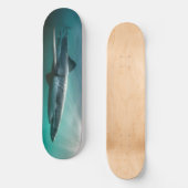 Skateboard Shark hongerige roofdier. (Voorkant)