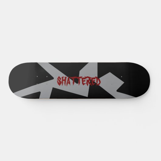 Skateboard shattered skate deck (Horz)