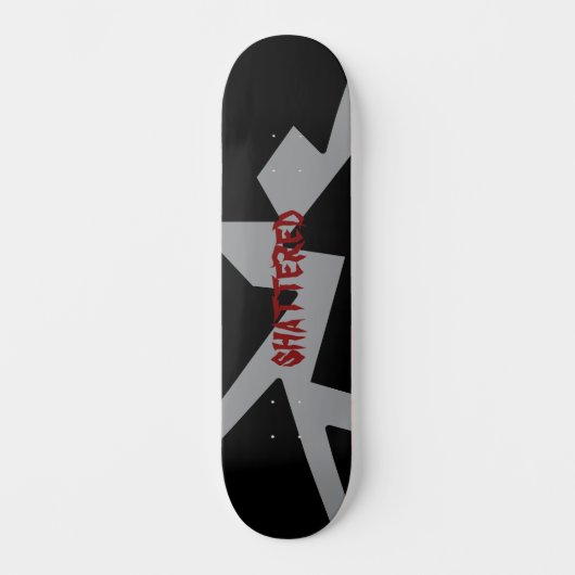 Skateboard shattered skate deck (Recto)