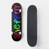 Skateboard Sheffey Bold Rainbow Fonts Skate Board (Recto)