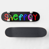 Skateboard Sheffey Bold Rainbow Fonts Skate Board (Horz)