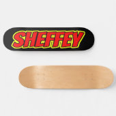 Skateboard Sheffey Red Comic Polices Patinage (Horz)