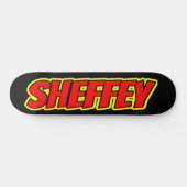 Skateboard Sheffey Red Comic Polices Patinage (Horz)