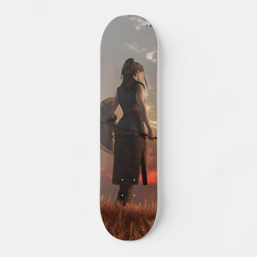 Skateboard Shield-Maiden (Recto)