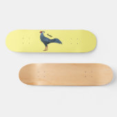Skateboard Siamese fireback bird cartoon illustration  (Horz)