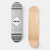 Skateboard Sigle en noir et blanc de Joranian (Recto)