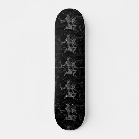 Skateboard Signe Aquarius Carte de la constellation par Hevel (Devant)