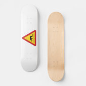 SKATEBOARD SIGNE DE TRAFIC DES PERSONNES BLANCHISES (Recto)