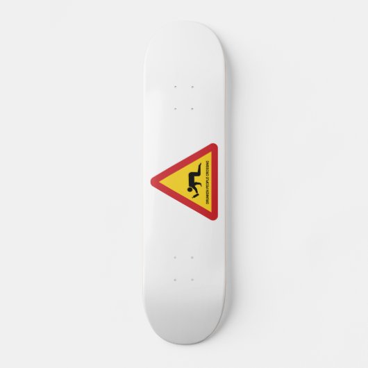 SKATEBOARD SIGNE DE TRAFIC DES PERSONNES BLANCHISES (Recto)