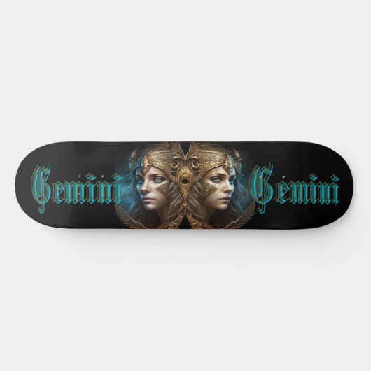 Skateboard Signe du zodiaque Gémeaux (Horz)