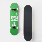 Skateboard Signe japonais de sortie de secours (Recto)
