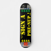Skateboard SIGNER UN PLAN PRE NUP 7 3/4" Patinage (Devant)